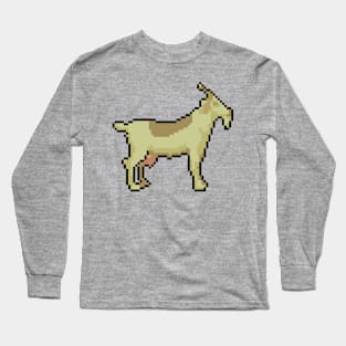 Digital Wildlife Elegance Goat Long Sleeve T-Shirt